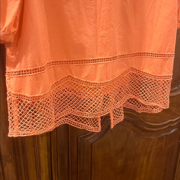 Vineyard Vines Women’s Just Peachy Cotton Eyelet Blouse size M - Picture 7 of 10